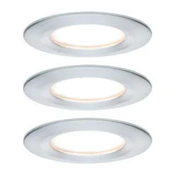 Paulmann LED-Einbauspot Nova Coin 3er aluminium rund dimmbar