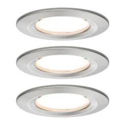 Paulmann LED-Einbauspot Nova Coin 3er eisen rund dimmbar