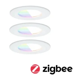 Paulmann LED-Einbauspot Nova Coin Smart weiß RGBW 3er 7,8cm