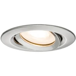 Paulmann LED-Einbauspot Nova 3er eisen, dimmbar, IP65, 2700K