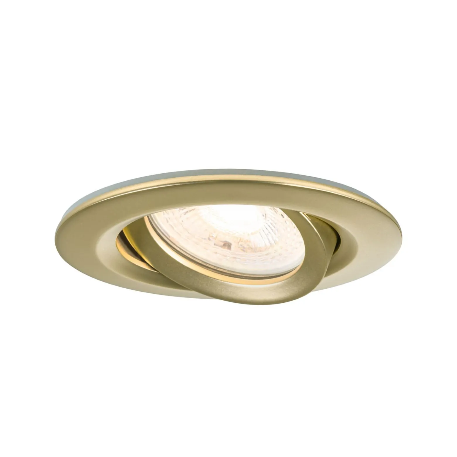 Paulmann LED-Einbauspot Nova 3er gold, dimmbar, IP65, 2700K