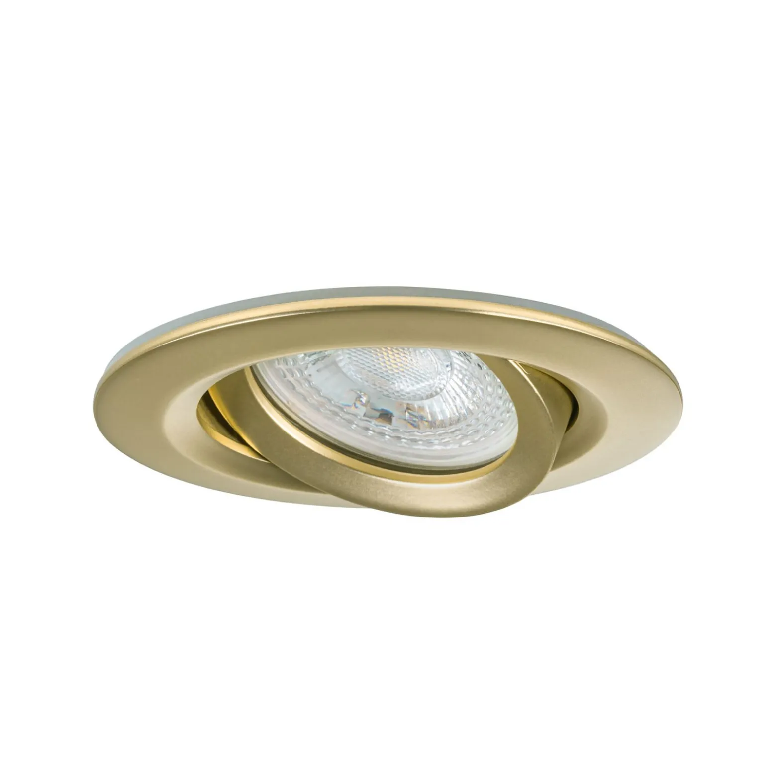 Paulmann LED-Einbauspot Nova 3er gold, dimmbar, IP65, 2700K