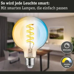 Paulmann LED-Globe G95 Zigbee E27 7,5W gold CCT