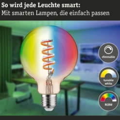 Paulmann LED-Globe G95 Zigbee E27 6,3W gold RGBW