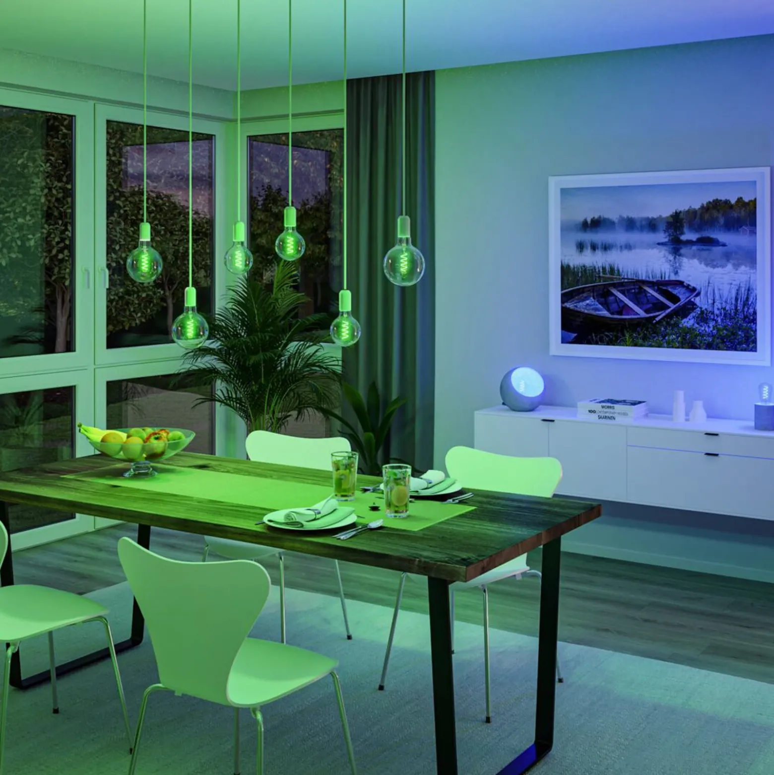 Paulmann LED-Globe G95 Zigbee E27 6,3W RGBW 3er