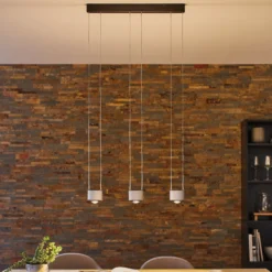 Paulmann LED-Hängelampe Aldan, aluminium, dimmbar, 3-flg.