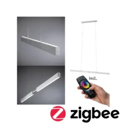 Paulmann LED-Hängelampe Aptare, alu, 2700K, smart, dim.