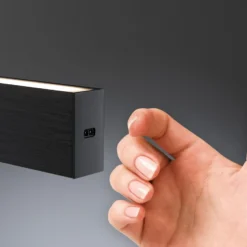 Paulmann LED-Hängelampe Aptare, schwarz, Sensor, dimmbar