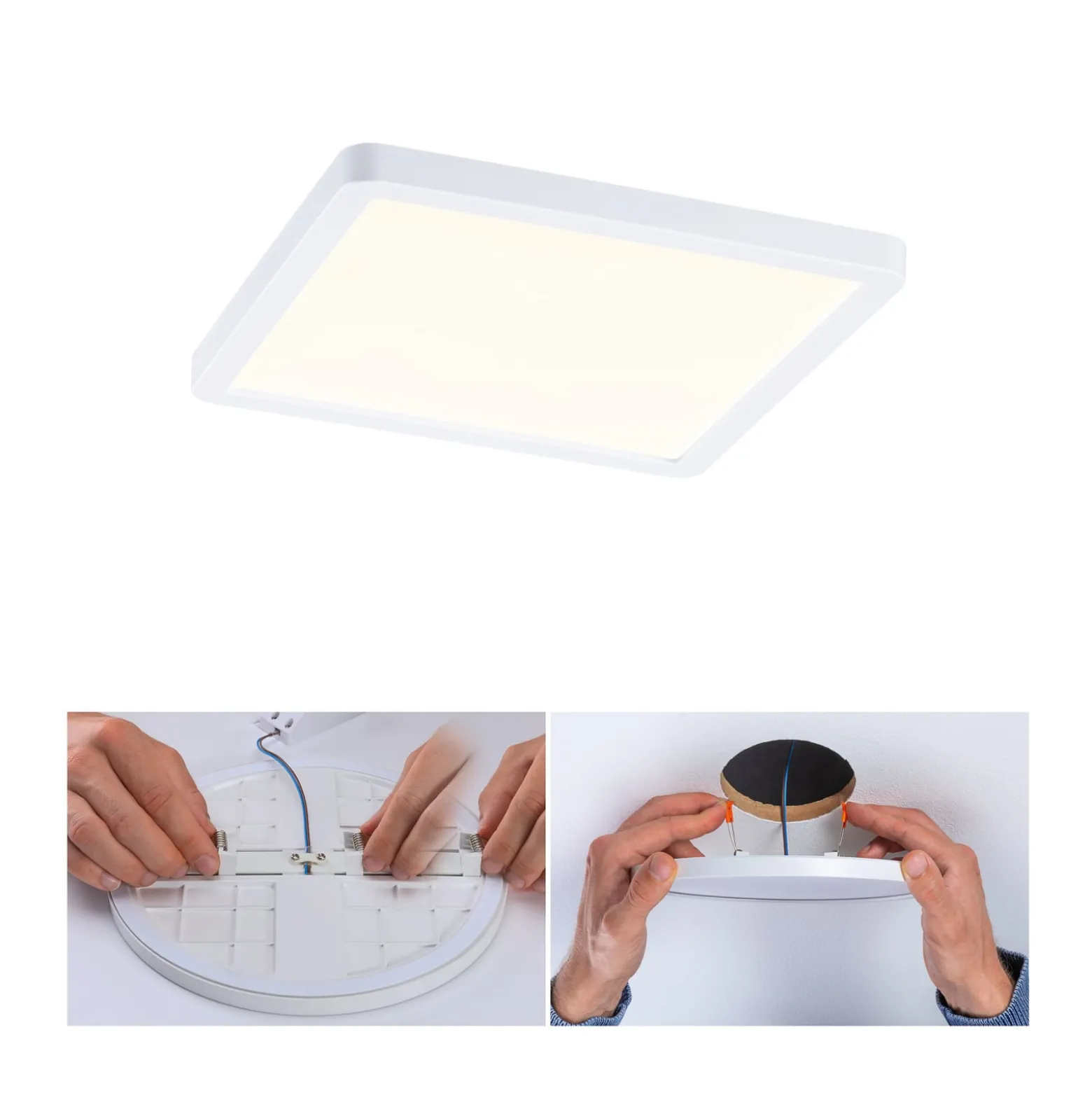 Paulmann LED-Panel Areo 3.000K eckig 17,5 cm weiß