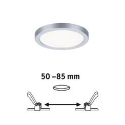 Paulmann LED-Panel Areo 4.000K rund chrom 11,8cm