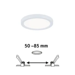 Paulmann LED-Panel Areo 4.000K rund weiß 11,8cm