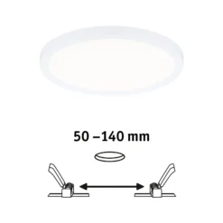 Paulmann LED-Panel Areo 4.000K rund weiß 17,5cm