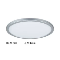 Paulmann LED-Panel Atria Shine chrom Ø29cm 3000K an/aus IP20