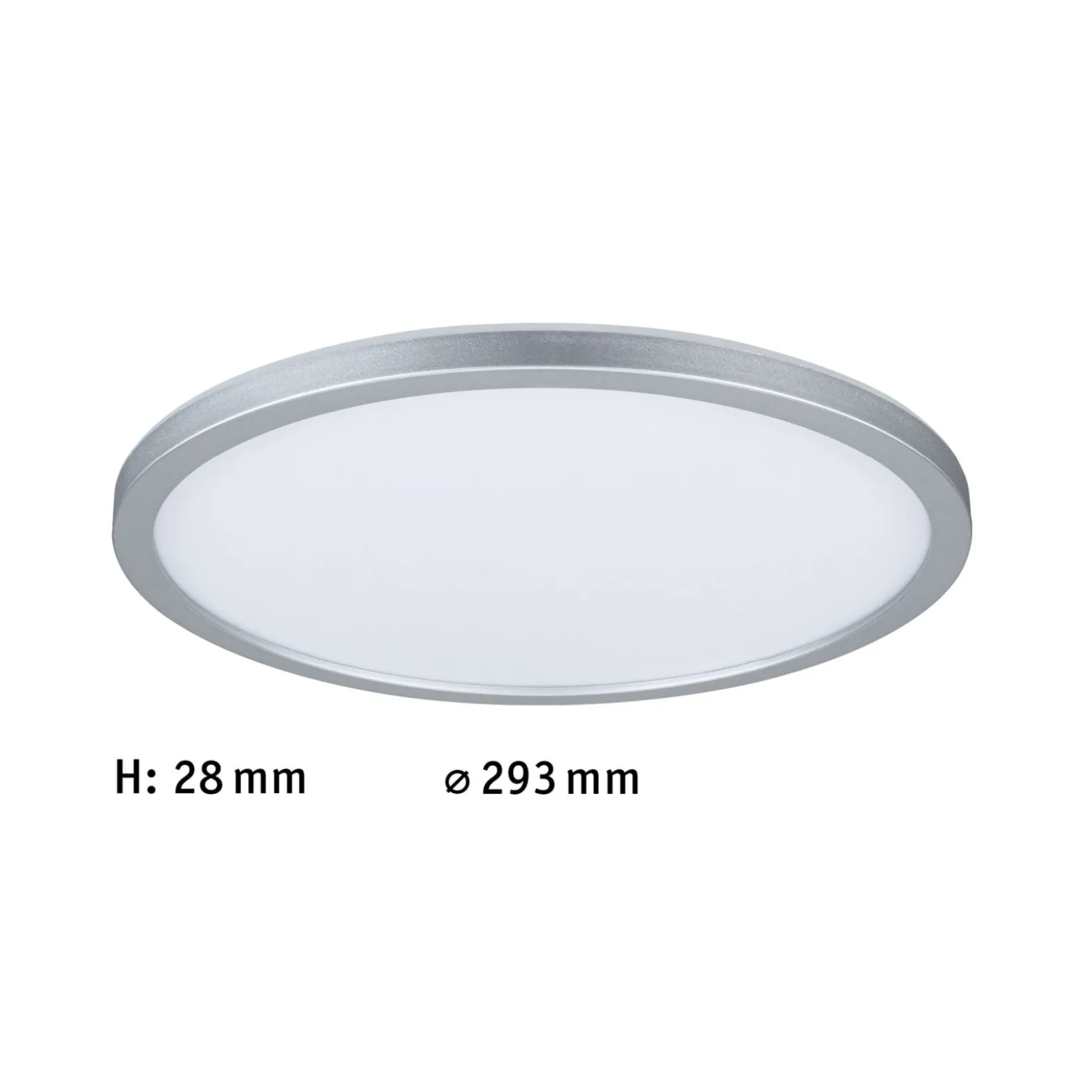 Paulmann LED-Panel Atria Shine chrom Ø29cm 3000K an/aus IP20