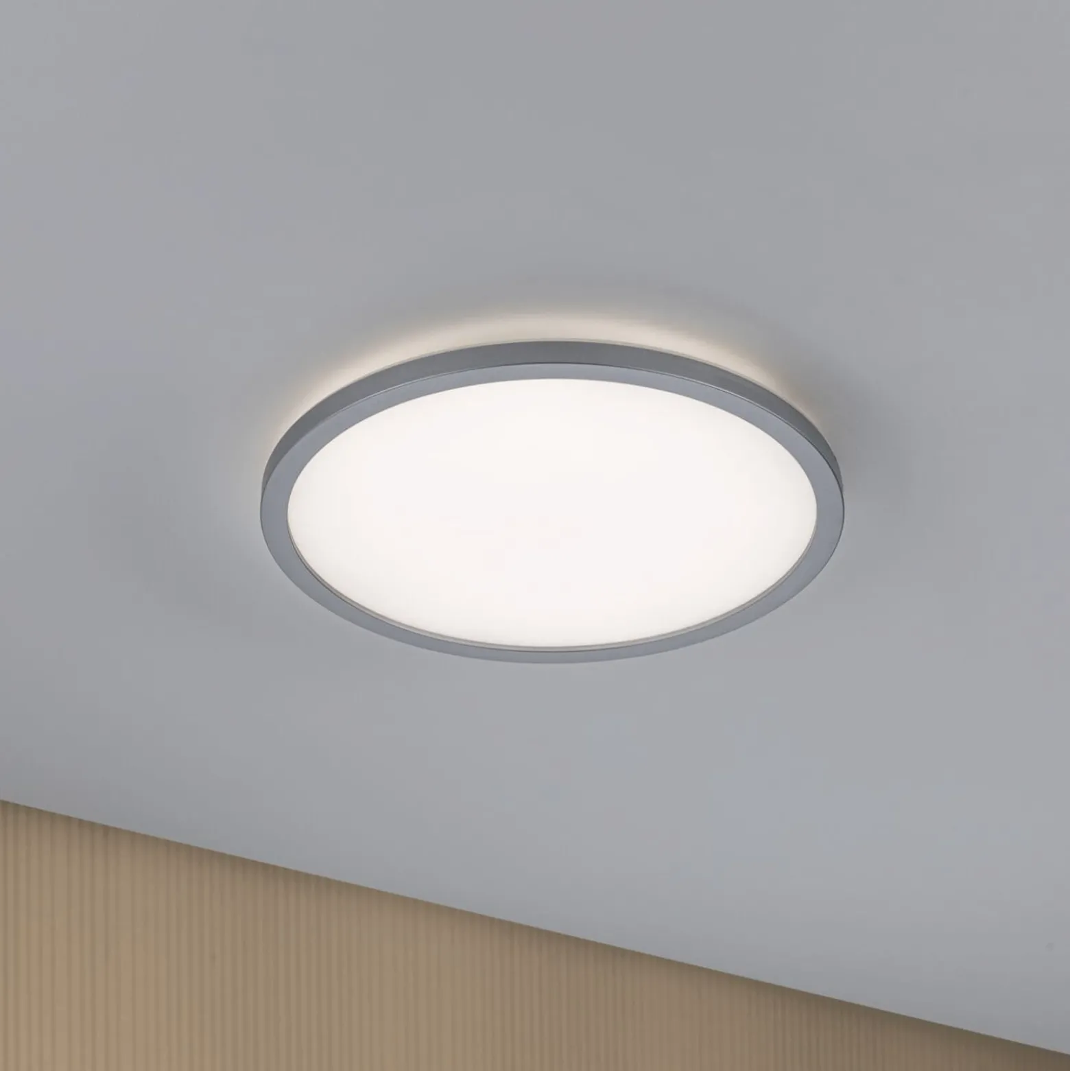 Paulmann LED-Panel Atria Shine chrom Ø29cm 3000K an/aus IP20