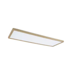 Paulmann LED-Panel Atria Shine 58cm holz IP44 3000K an/aus