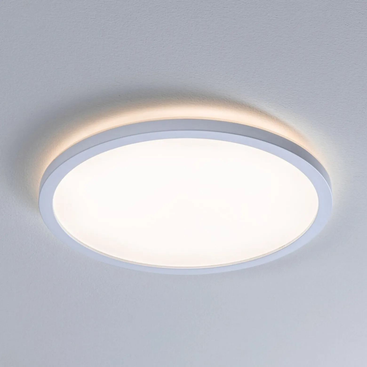 Paulmann LED-Panel Atria Shine Ø29cm weiß IP44 3000K an/aus