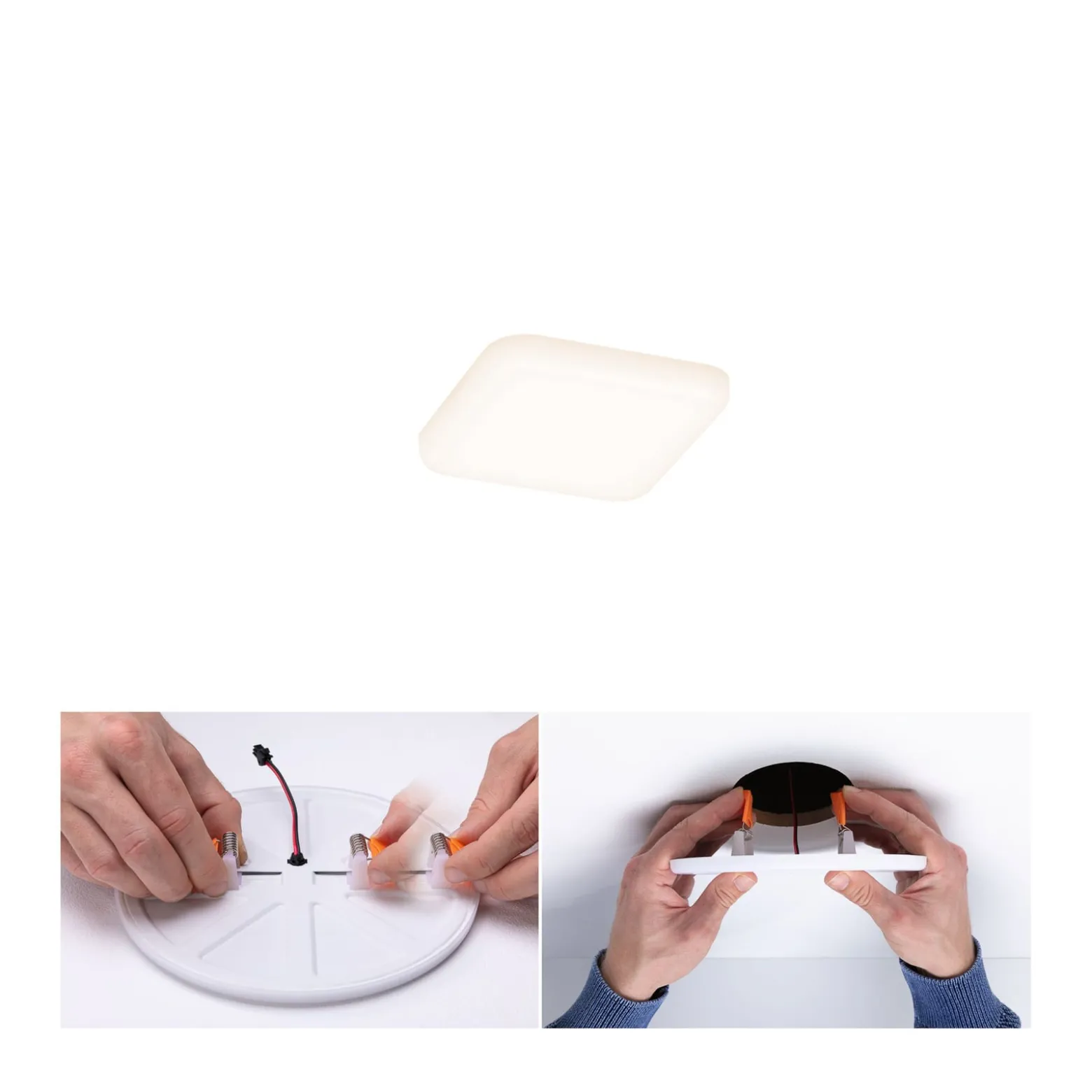 Paulmann LED-Panel Veluna 3.000K eckig 7,5 cm