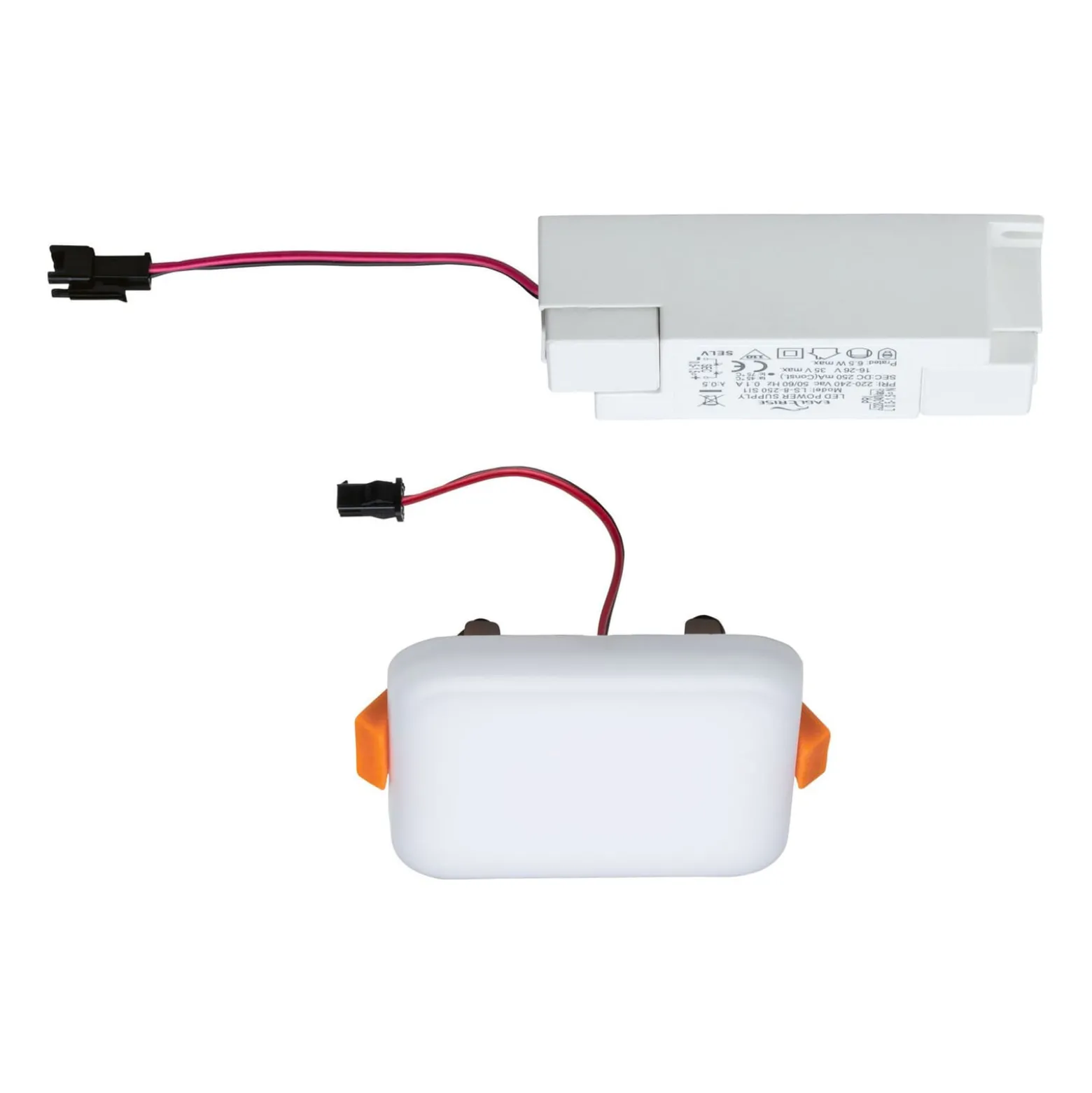 Paulmann LED-Panel Veluna 3.000K eckig 7,5 cm