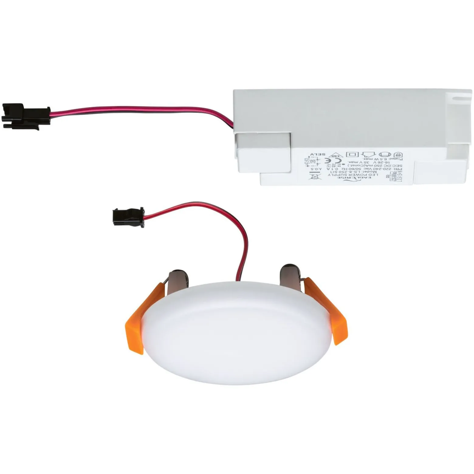 Paulmann LED-Panel Veluna 3.000K rund 7,5cm