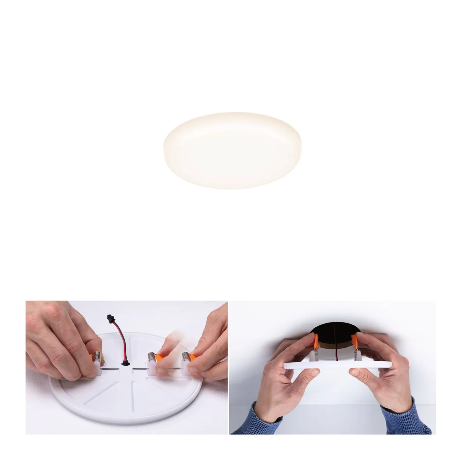 Paulmann LED-Panel Veluna 3.000K rund 7,5cm