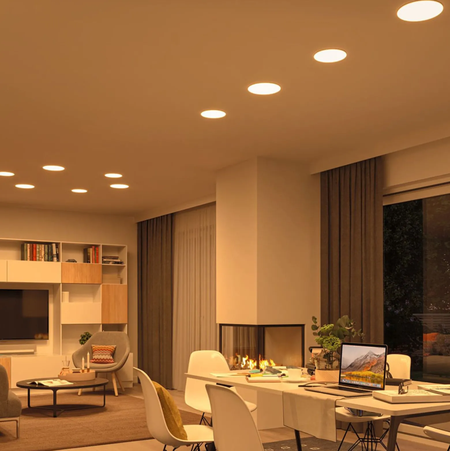 Paulmann LED-Panel Veluna 3.000K rund 12,5cm