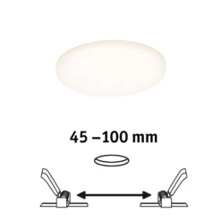 Paulmann LED-Panel Veluna 3.000K rund 12,5cm