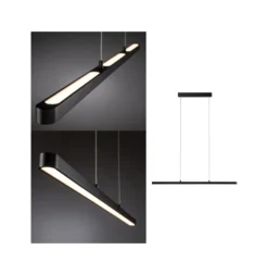 Paulmann LED-Pendelleuchte Lento schwarz 100cm up/down, dim.