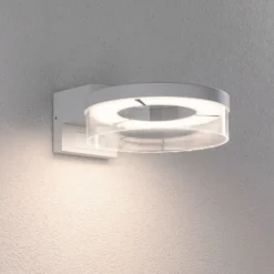 Paulmann LED-Sensor-Außenwandleuchte Capera weiß Metall IP44