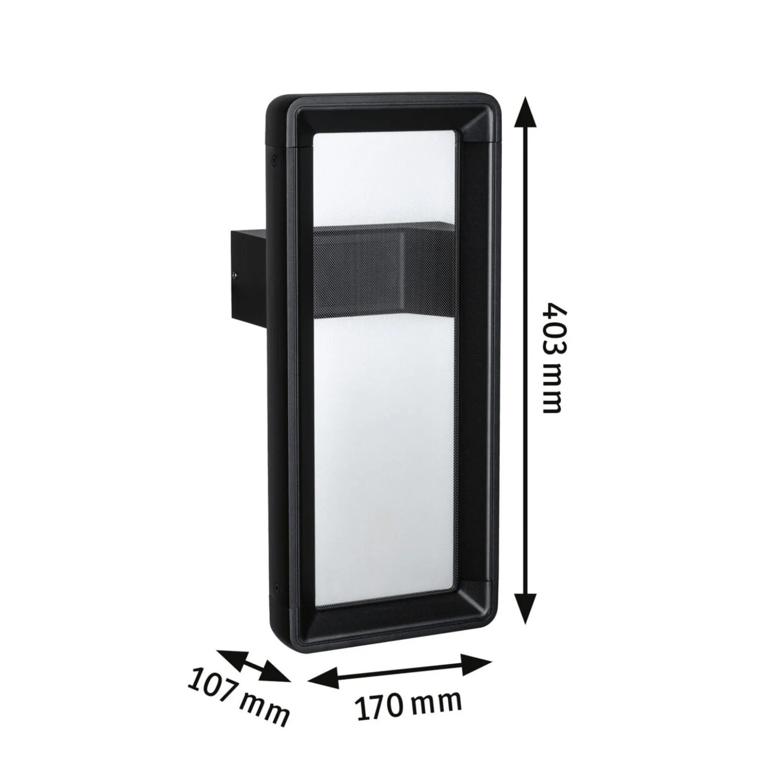 Paulmann LED-Sensor-Außenwandleuchte Reana, anthrazit IP44