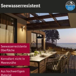 Paulmann LED-Sensor-Außenwandleuchte Reana, anthrazit IP44