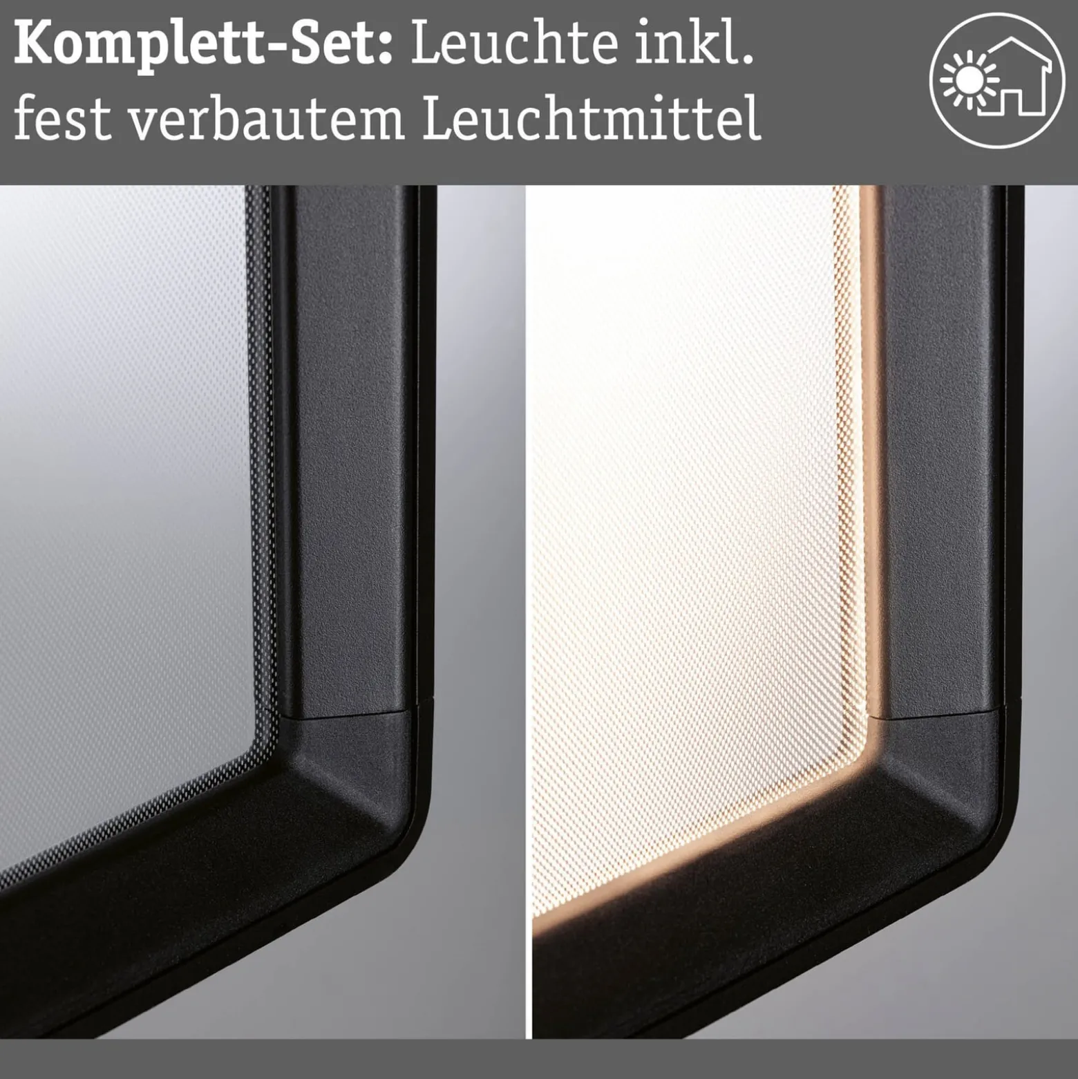 Paulmann LED-Sensor-Außenwandleuchte Reana, anthrazit IP44