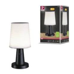 Paulmann LED-Solar-Tischlampe Ilanga, anthrazit, 30 cm, IP44