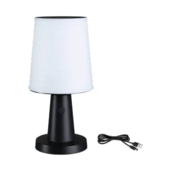 Paulmann LED-Solar-Tischlampe Ilanga, anthrazit, 30 cm, IP44