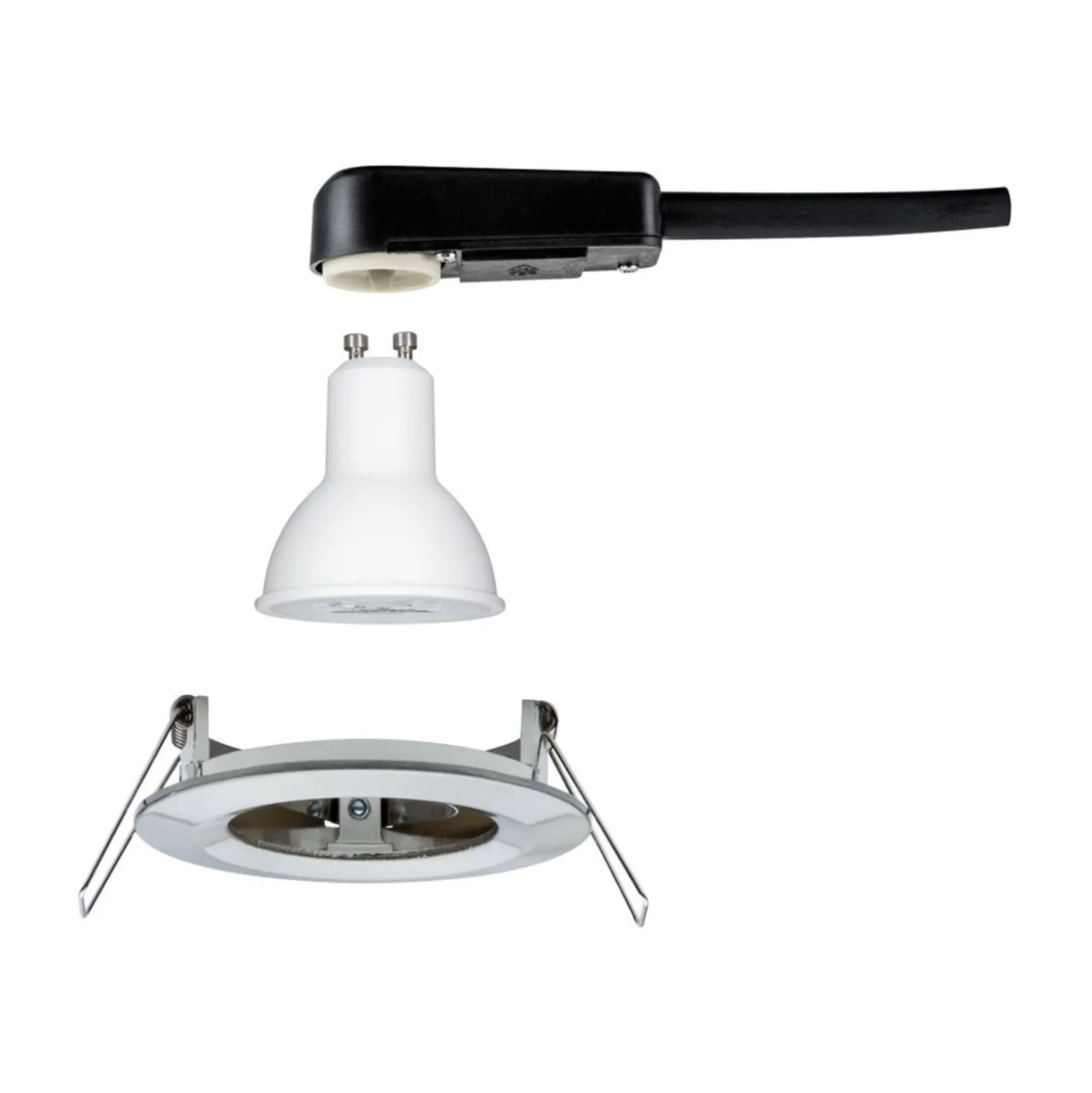 Paulmann LED-Spot Nova rund starr, eisen, IP44, GU10 dimmbar