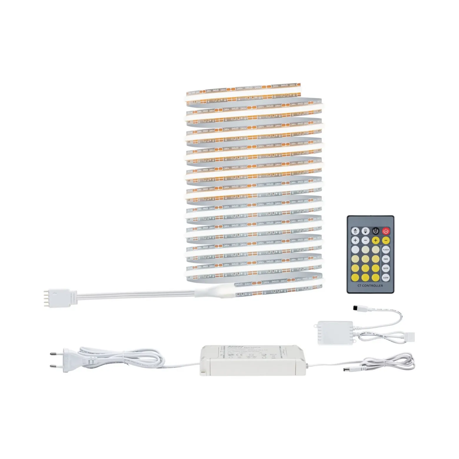 Paulmann LED-Streifen MaxLED 500 Basisset, 3 m, silber, CCT