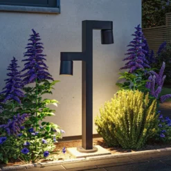 Paulmann LED-Wegeleuchte Kimu 2, anthrazit, 2-flg., 2.200 K