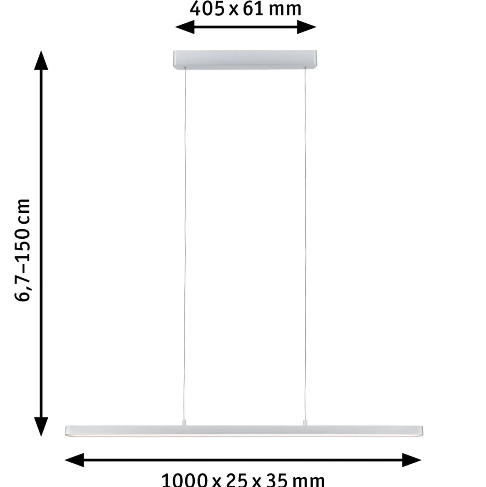 Paulmann Lento LED-Pendel ZigBee CCT dim chrom