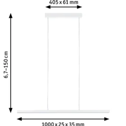 Paulmann Lento LED-Pendel ZigBee CCT dim weiß