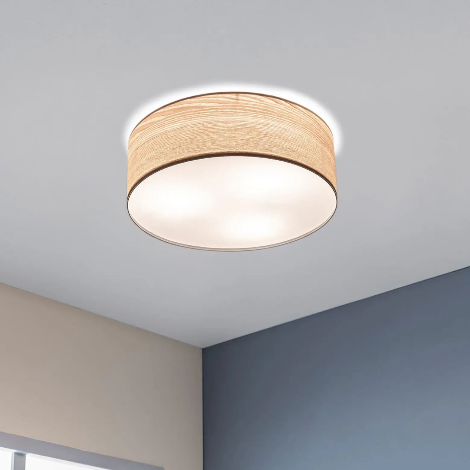 Paulmann Liska Deckenlampe in hellem Holz