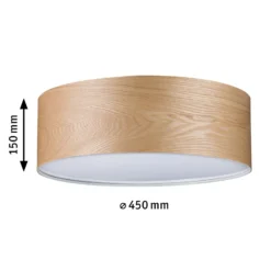 Paulmann Liska Deckenlampe in hellem Holz