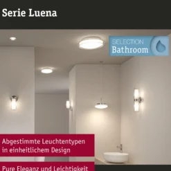 Paulmann Luena LED-Deckenlampe, IP44, chrom, Ø 35 cm