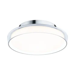 Paulmann Luena LED-Deckenleuchte, IP44, chrom, Ø 25 cm