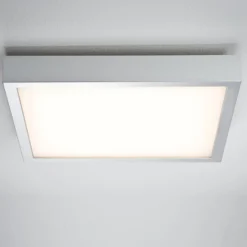 Paulmann Lunar LED-Panel, eckig, chrom, 40x40cm