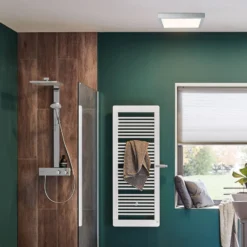 Paulmann Lunar LED-Panel, eckig, chrom, 40x40cm