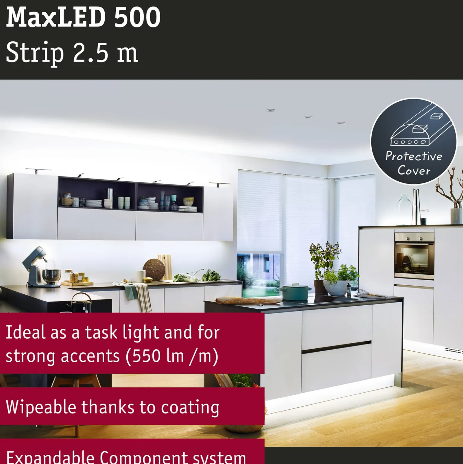 Paulmann MaxLED 500 Strip IP44 2,5m tageslicht