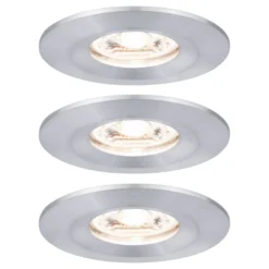 Paulmann Nova mini Einbauspot 3er-Set IP44 Alu