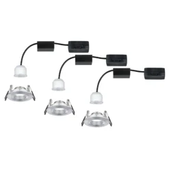 Paulmann Nova mini Einbauspot 3er-Set IP44 Alu