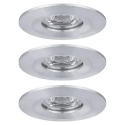 Paulmann Nova mini Einbauspot 3er-Set IP44 Alu