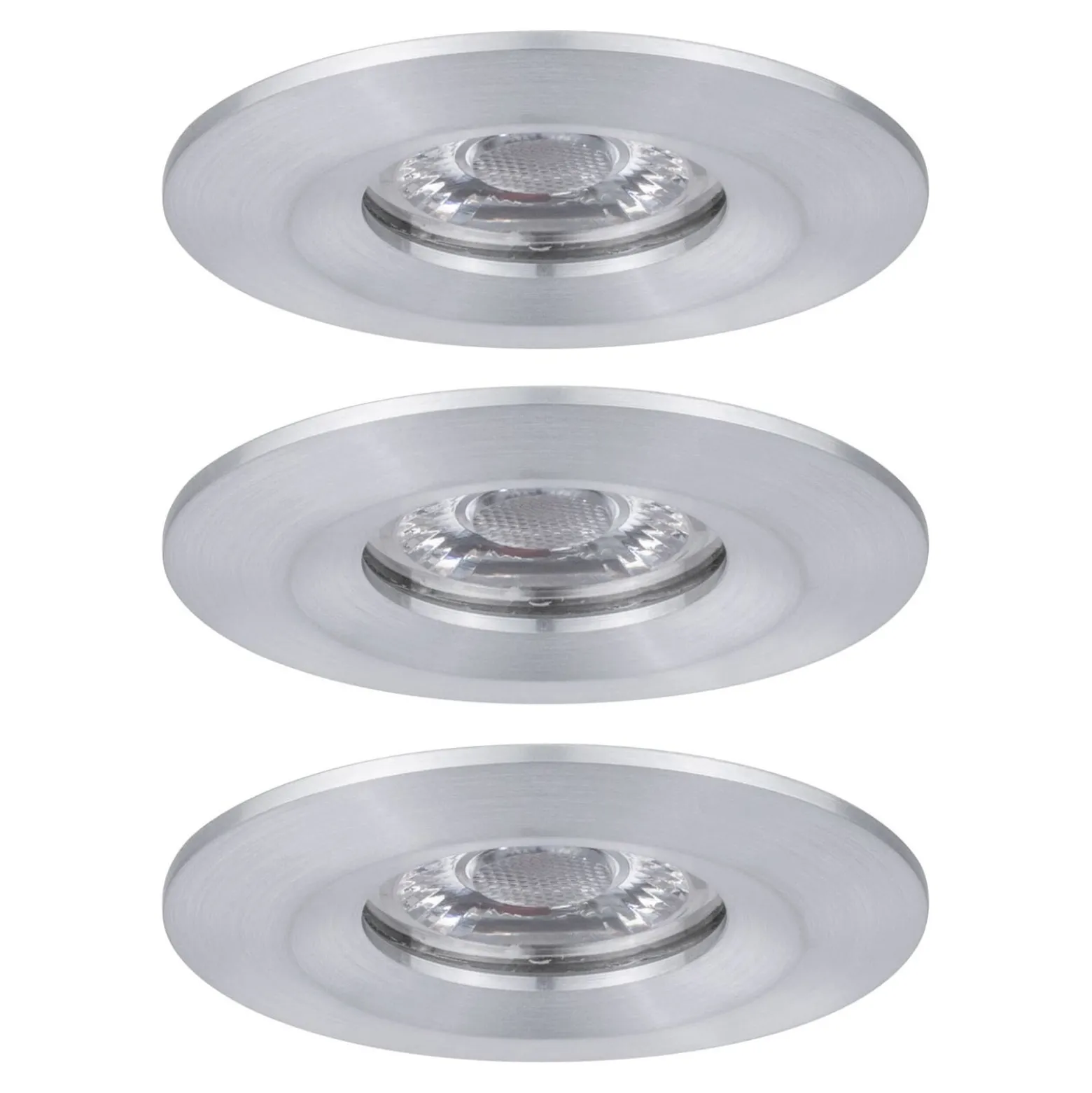 Paulmann Nova mini Einbauspot 3er-Set IP44 Alu